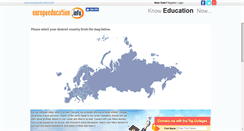 Desktop Screenshot of europeeducation.info